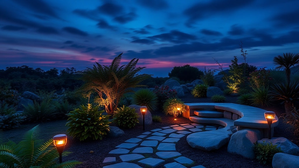Create a Peaceful Meditation Spot in Your Garden with Soft Solar Lighting