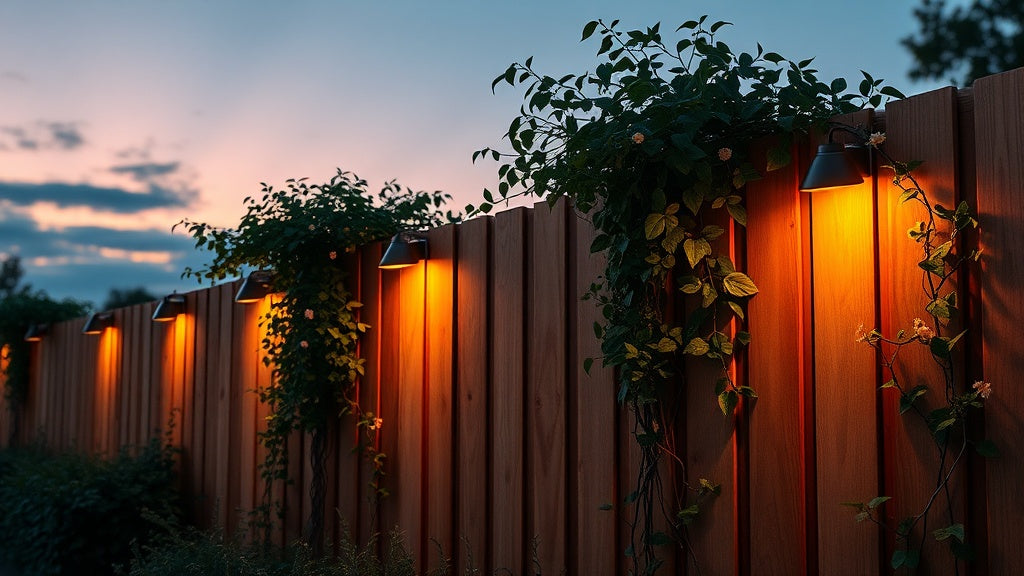 Transform Your Garden Fence with Simple Solar Lighting Accents