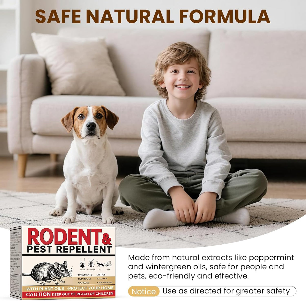 Rodent Repellent Indoor 36 Balls – Natural Peppermint Mouse Repellent, Mice Repellent Deterrent for