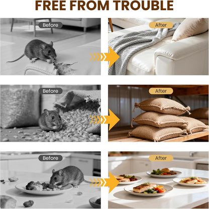 Rodent Repellent Indoor 36 Balls – Natural Peppermint Mouse Repellent, Mice Repellent Deterrent for