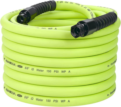 Flexzilla Pro 100FT Garden Water Hose – Heavy Duty Flexible Hybrid Polymer Hose with Reusable