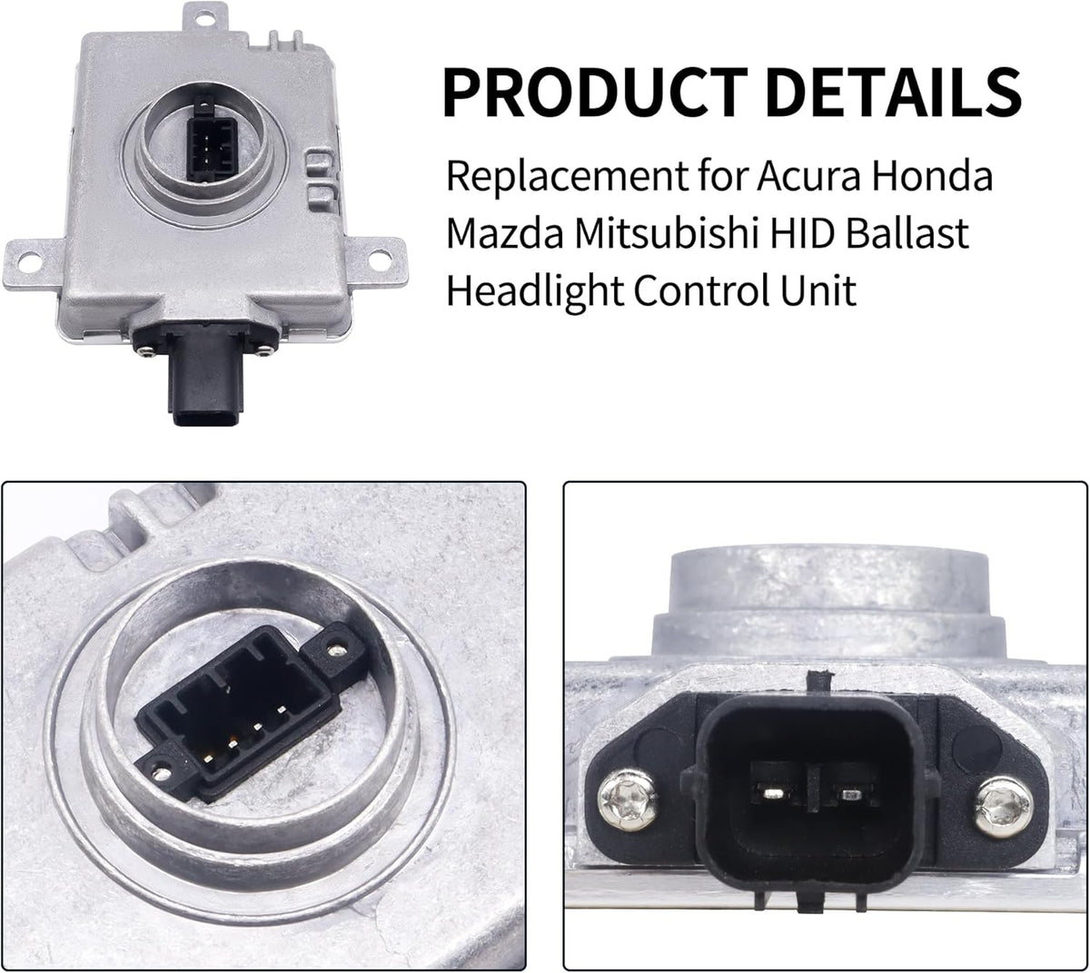 D2S D2R Xenon HID Ballast Control Module 35W OEM Replacement Headlight Unit Compatible with Acura