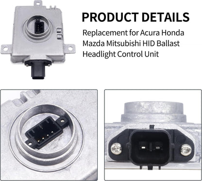 D2S D2R Xenon HID Ballast Control Module 35W OEM Replacement Headlight Unit Compatible with Acura