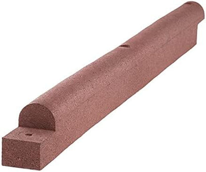 Playsafer 4' Flexible Interlocking Rubber Edging for Playgrounds (15 Pack, Terra Cotta)