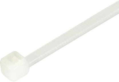 GTSE 12 Inch White/Clear Zip Ties, 100 Pack, 50lb Strength, UV Resistant Long Nylon Cable Ties