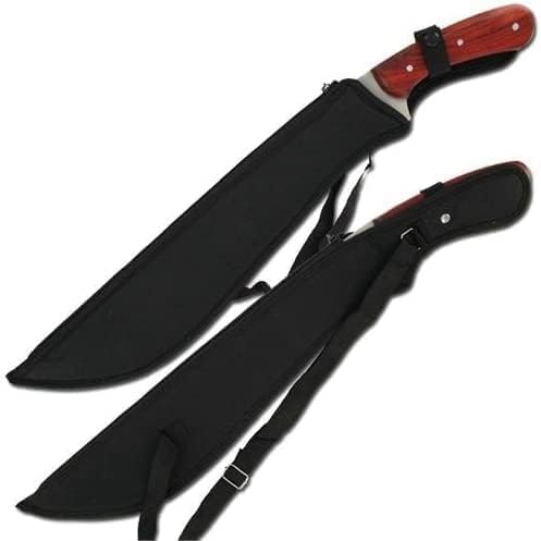 Snake Eye Machete with Heavy Duty Construction-Ergonomic Non-Slip Handle and Belt Sheath for