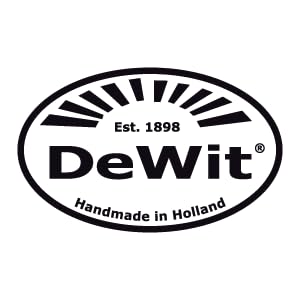 Dewit Cultivator Hand Tiller - 3-Tine, Short Handle, Works as Hoe - 11.5 in - Steel/Wood