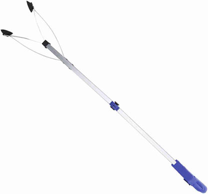 Garbage Picker Trash Grabber Rubbish Pick Up for Garden Leaves Waste Pick Up Tool(Blue Handle)