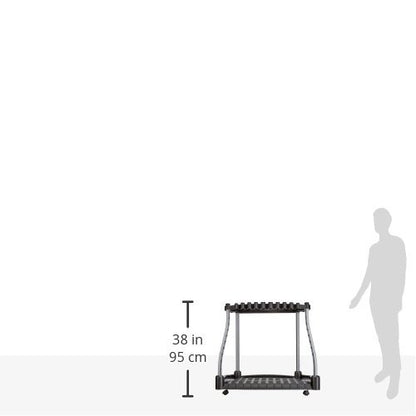 Rubbermaid Garage Tool Tower Rack Easy to Assemble Wheeled Organizes up to 40 Long-Handled
