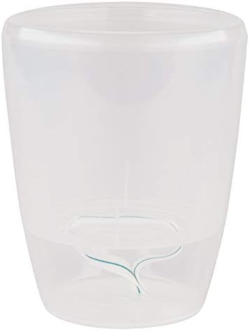 Santino 4.9 Inch ORCHIDEA Self Watering Pots for Orchids in Transparent - Decorative Wicking
