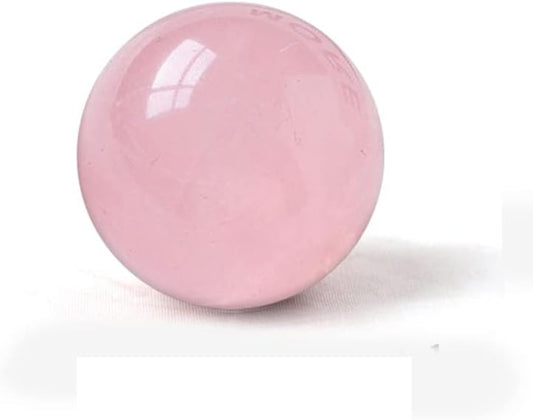 4-5CM/1.58-1.97inch Natural Pink Crystal Ball Labradorite Sphere Moonstone Stone Crafts Polished