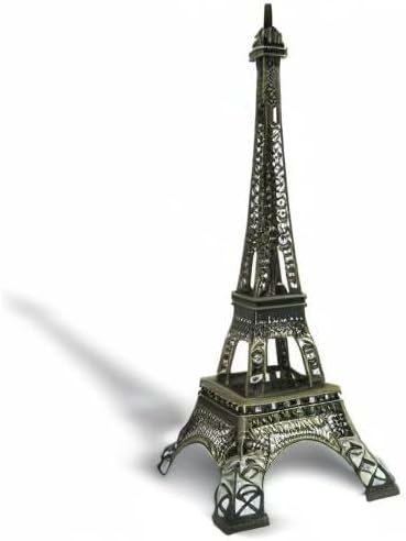 allgala 15" Eiffel Tower Statue Decor Alloy Metal, Bronze