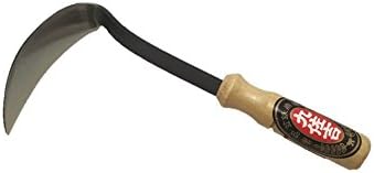 BlueArrowExpress Kana Hoe 217 Japanese Garden Tool - Hand Hoe/Sickle is Perfect for Weeding and