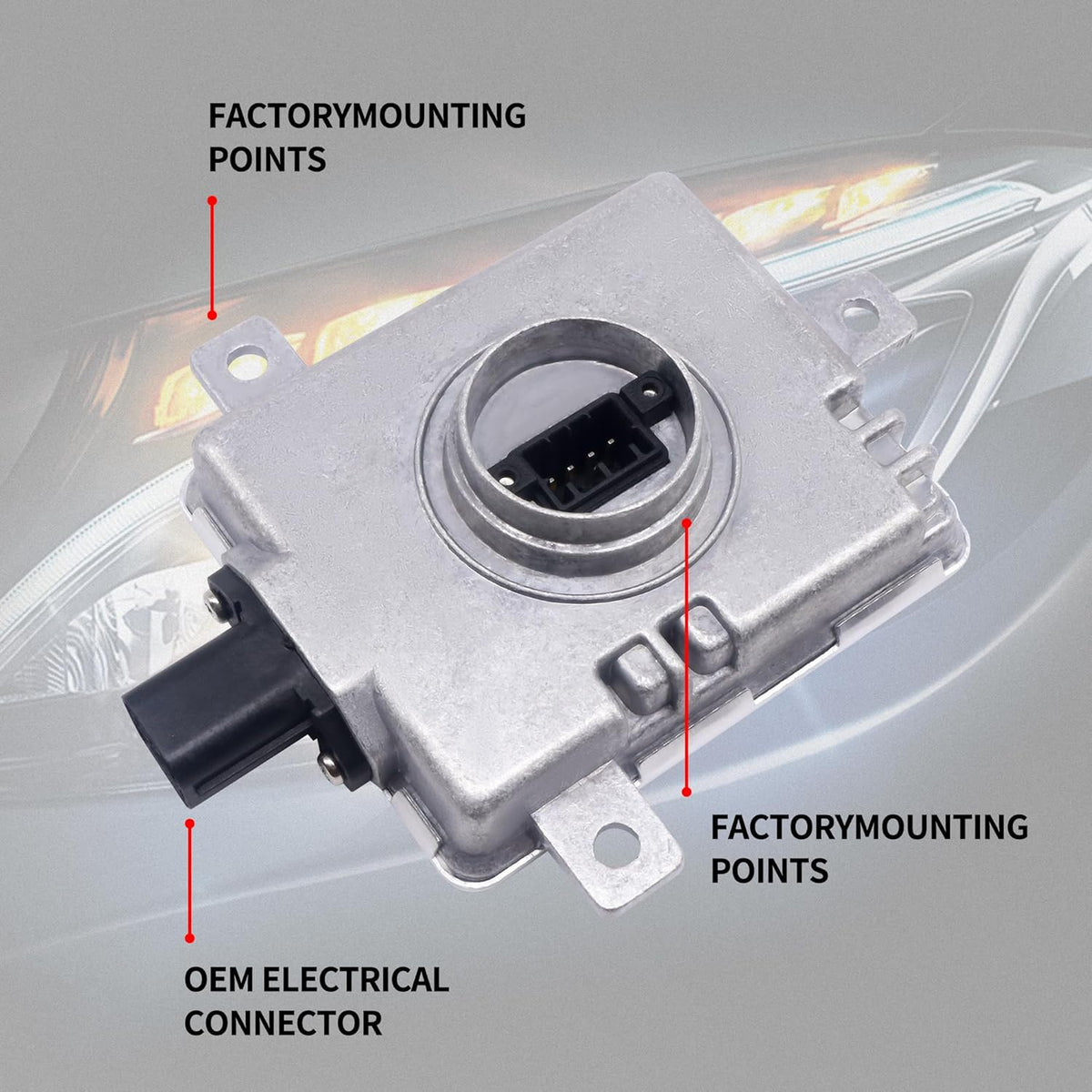 D2S D2R Xenon HID Ballast Control Module 35W OEM Replacement Headlight Unit Compatible with Acura