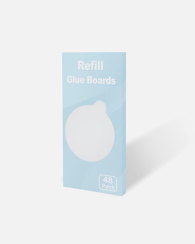 48 Pcs Refill Glue Boards 4.13" Sticky Pads Compatible with Katchy, Fenun, Dunaga, and Fvoai Zap H3