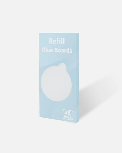 48 Pcs Refill Glue Boards 4.13" Sticky Pads Compatible with Katchy, Fenun, Dunaga, and Fvoai Zap H3