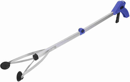 Garbage Picker Trash Grabber Rubbish Pick Up for Garden Leaves Waste Pick Up Tool(Blue Handle)