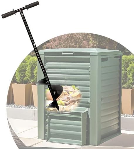 Compost Turner Aerator,Compost Stirrer Tool for Outdoor Composting Manual Compost Bin Aerator