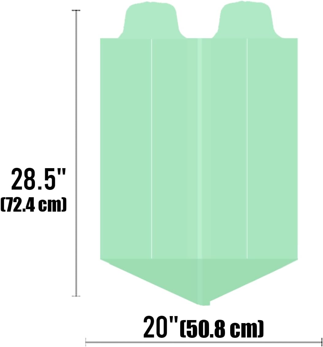 4-6 Gallon Flap Tie Compostable Trash Bags, 304 Count, Compost Bags Kitchen Trash Bags, Sturdy