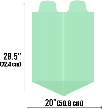 4-6 Gallon Flap Tie Compostable Trash Bags, 304 Count, Compost Bags Kitchen Trash Bags, Sturdy