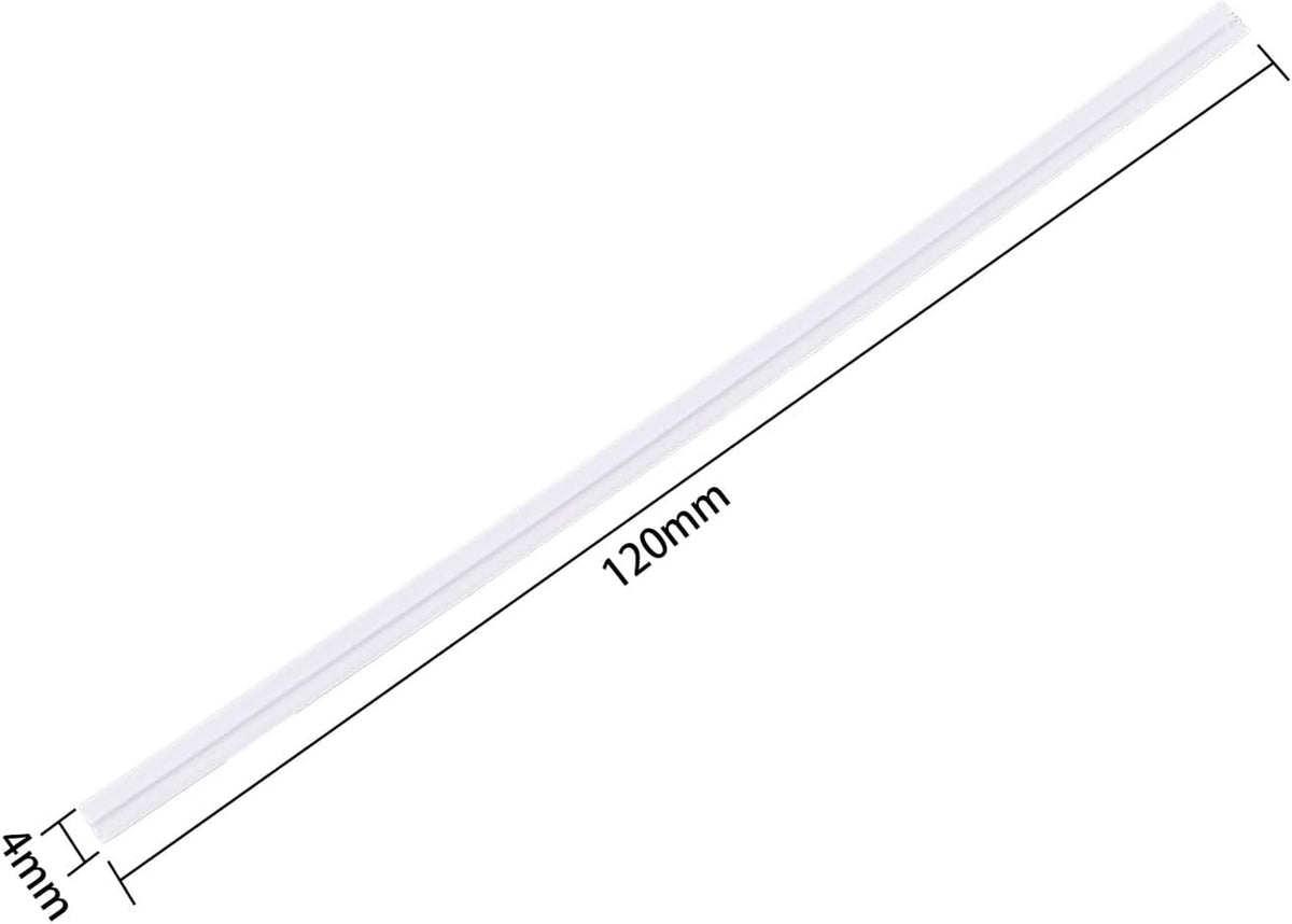 DGTANGYIN 500 Pcs 5" White Paper Twist Ties, for Party Cello Candy Bread Coffee Bags Cake Pops