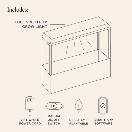 Modern Sprout Smart Growhouse - LED Grow Light for Indoor Plants - Plant Grow Light for Indoor