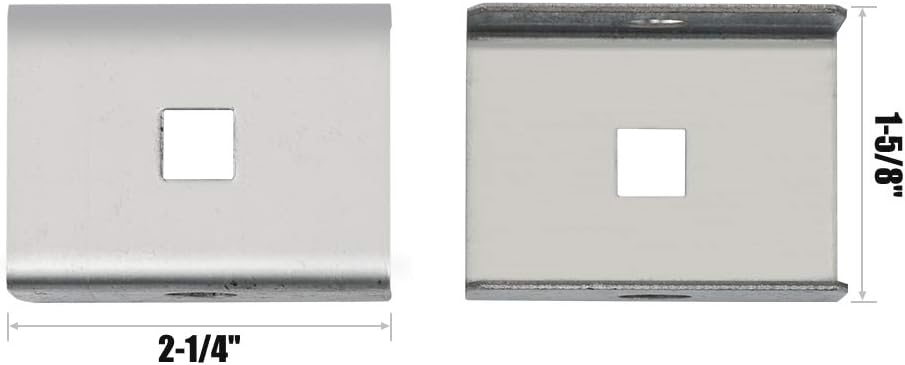 HOME MASTER HARDWARE Box Rail Hanger Kit 2 Set,Exterior Barn Door Hardware Kit,Each Rated Safe