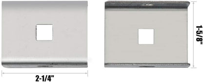 HOME MASTER HARDWARE Box Rail Hanger Kit 2 Set,Exterior Barn Door Hardware Kit,Each Rated Safe