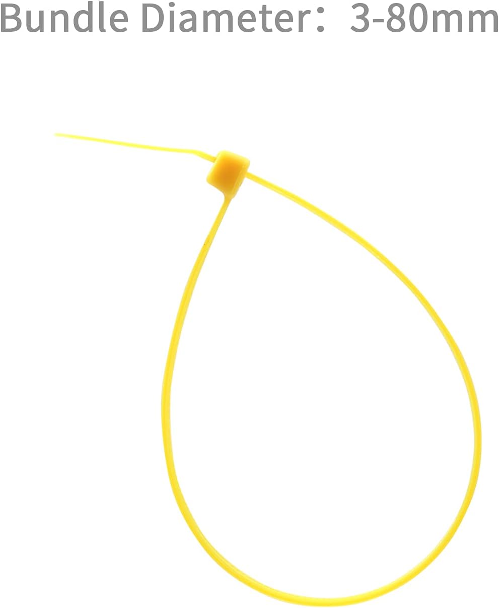 XINGO Nylon Cable Zip Ties Self Locking Plastic Wire Ties with 40 Lbs Tensile Strength for Indoor