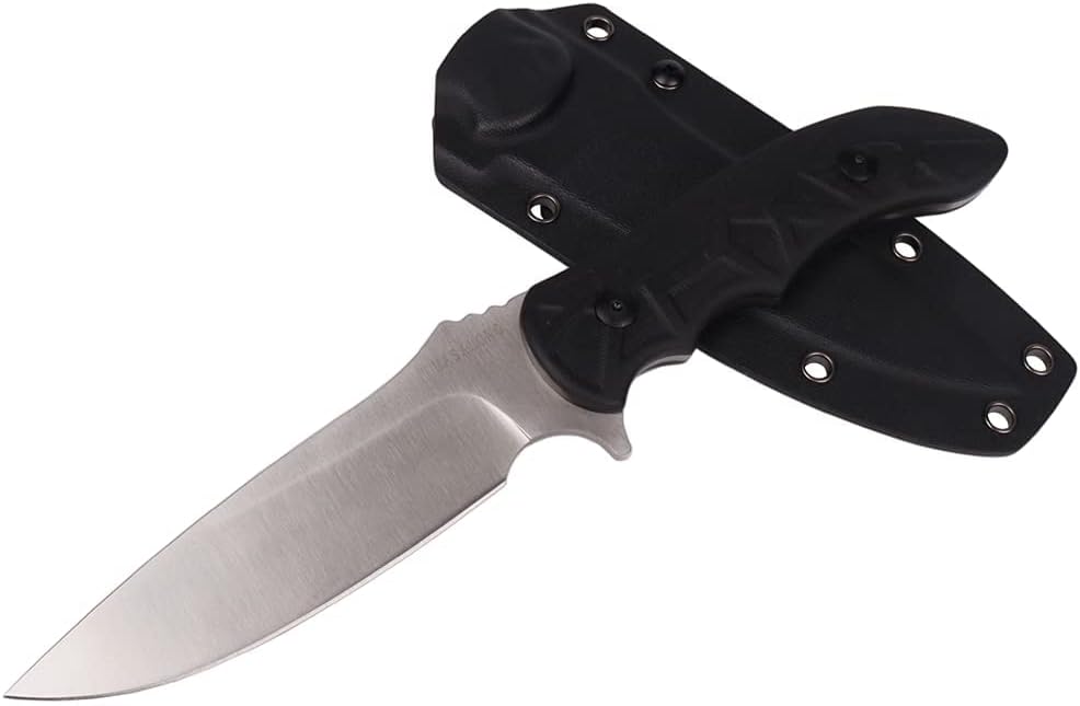 MASALONG Kni231 Full Tang Survival 9cr14mov Steel Knife With Belt Sheath For Bushcraft Camping