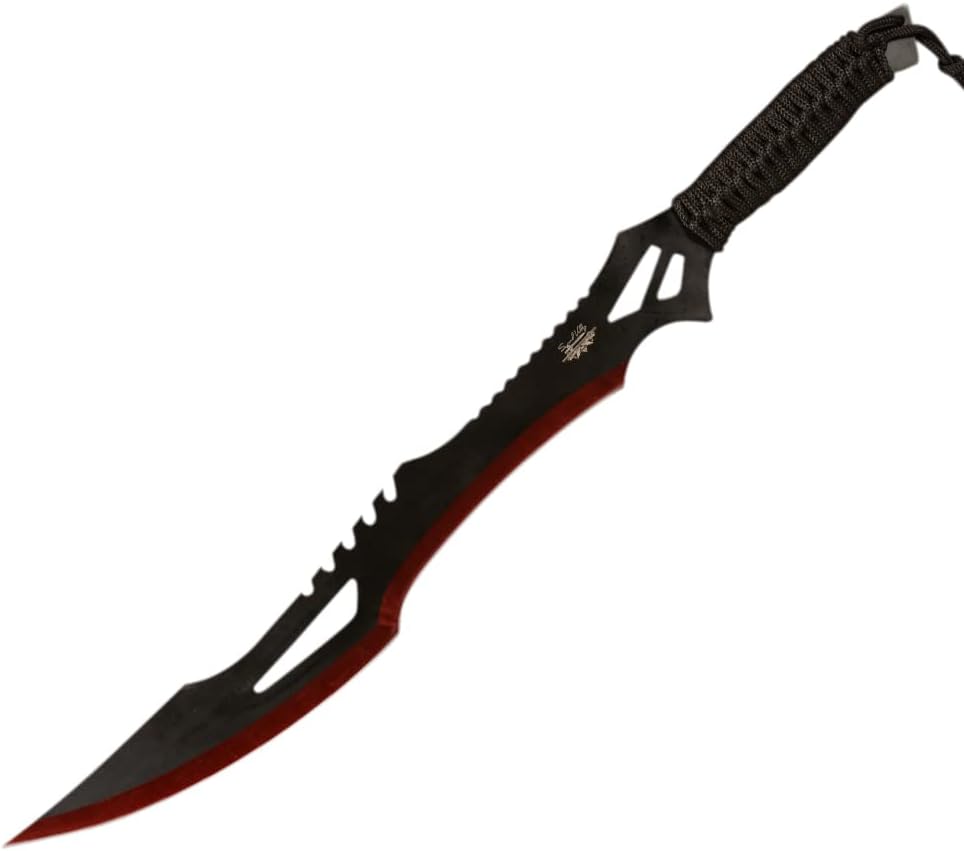 Sword Machete with Nylon Sheath and Lanyard Jungle Hunter Machete for Outdoor Adventure