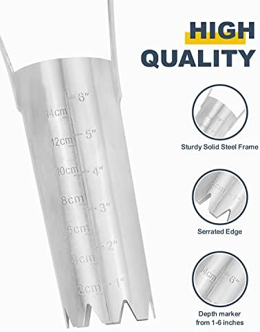 Bulb Planter Tool with 6 Inch Depth Measurment Tulip Bulb for Planting Tulip Daffodils Dahlias