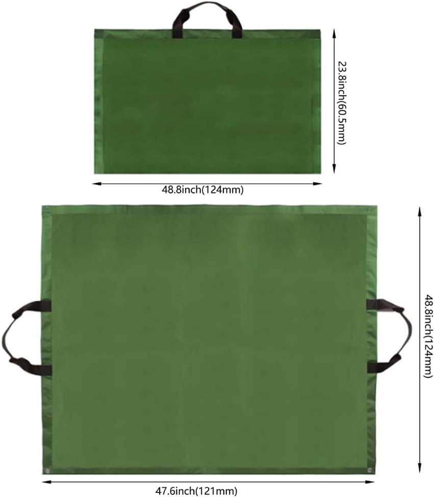 Leaf Bag for Collecting Leaves Reusable Garden Yard Waterproof 2 IN 1 Leaf Tarp Waste Bags Trash