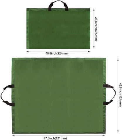 Leaf Bag for Collecting Leaves Reusable Garden Yard Waterproof 2 IN 1 Leaf Tarp Waste Bags Trash