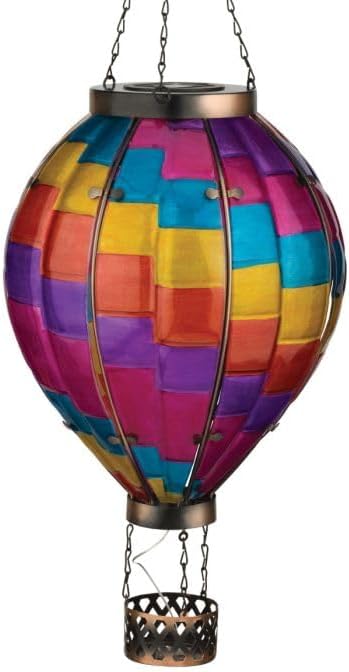 Regal Art & Gift Hot Air Balloon Solar Lantern – Hanging Solar-Powered LED Lights, Waterproof