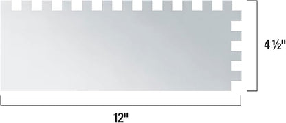 QEP Xtreme Cork Handle Stainless Steel Trowel Square Notch 1/2" x 1/2" x 1/2"