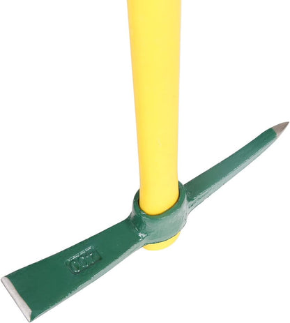18 Inches Steel Forged Pickaxe, Sturdy Durable Mattock Hoe, Weeding Pick Axe with Lightweight