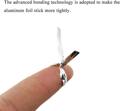 HAHIYO 300Pcs 4 Inches Silver Metal Twist Ties for Bread, Candy, Coffee, Plant Garden, Cellophane