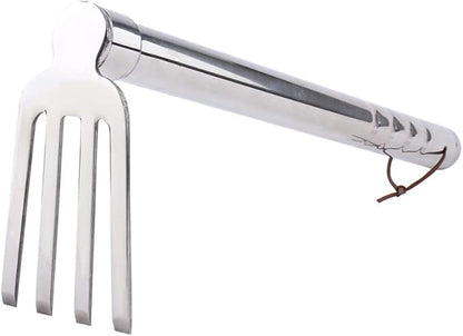 Stainless Steel Garden Cultivator Metal Hand Weather Resistant Hand Tool 15-Inch Lightweight 4