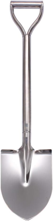 31.5 Inch Short Garden Shovel for Digging in The Yard, Round Point D Handle Shovel, All Stainless