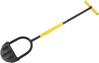 Manual Lawn Edger with Steel Blade T-Handle & Wide Pedal - Garden Path Edging & Trimming Tool for