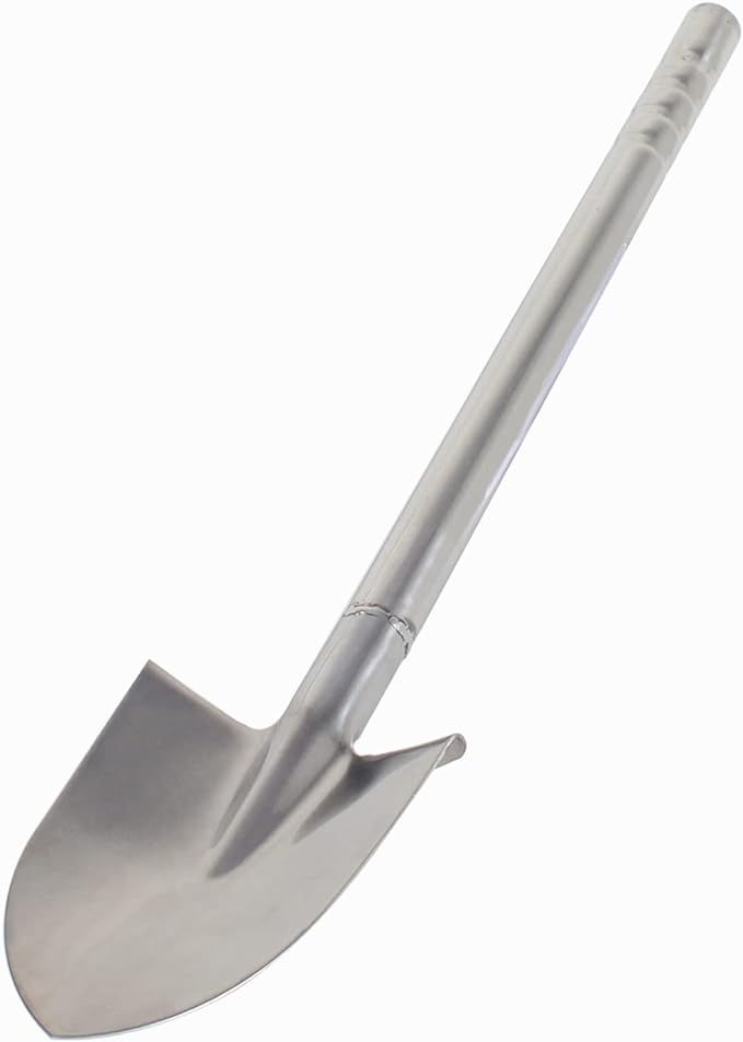 Stainless Steel Garden Shovel Hand Tool Digging Weeding Seeding Turning Soil 23.6-Inch 60CM