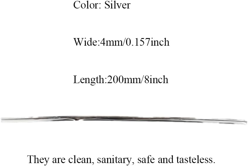 HAHIYO 300Pcs 8inches Silver Metal Twist Ties Bread Candy Coffee Bag Ties Plant Garden Twist Ties