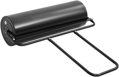 Garden Lawn Roller with Handle for Lawn Garden Yard, Grass Aerator, Yard Roller Black 16.6 gal Iron