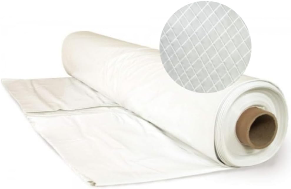 Farm Plastic Supply - String Reinforced 4 Year UV Resistant 10 mil White Greenhouse Plastic