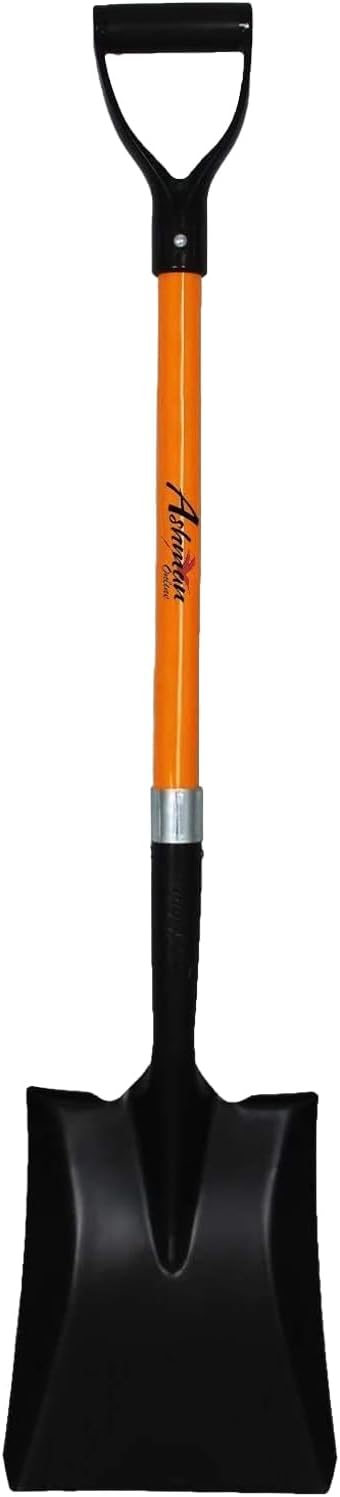 Ashman Heavy-Duty Transfer Shovel (1-Pack) with 41-Inch long Durable Handle and Blade- Ideal for