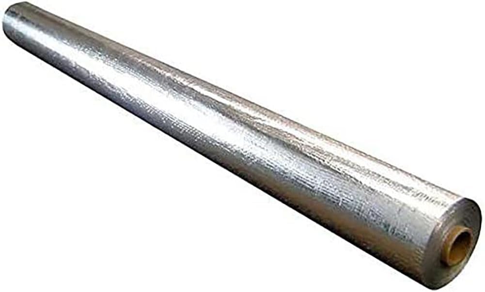 Super Shield Highly Reflective Aluminum Mylar Film Insulation Roll (Solid) for Saunas, Grow Rooms