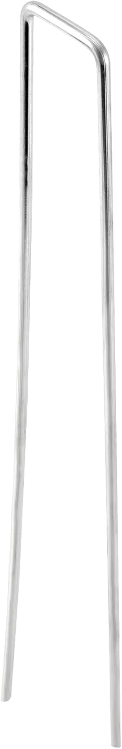 50 PCS 12 Inch 8 Gauge Garden Landscape Staples, Galvanized U-Shaped Landscape Pins, Garden