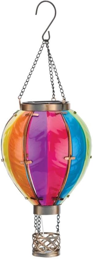 Regal Art & Gift Hot Air Balloon Solar Lantern – Hanging Solar-Powered LED Lights, Waterproof