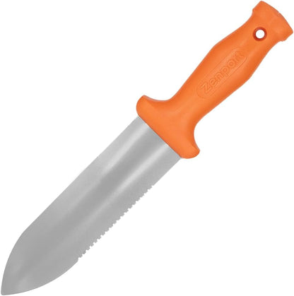 Zenport K245 ZenBori Soil Knife, Serrated, 6 Inch Stainless Steel Blades, Orange - 3 Pack